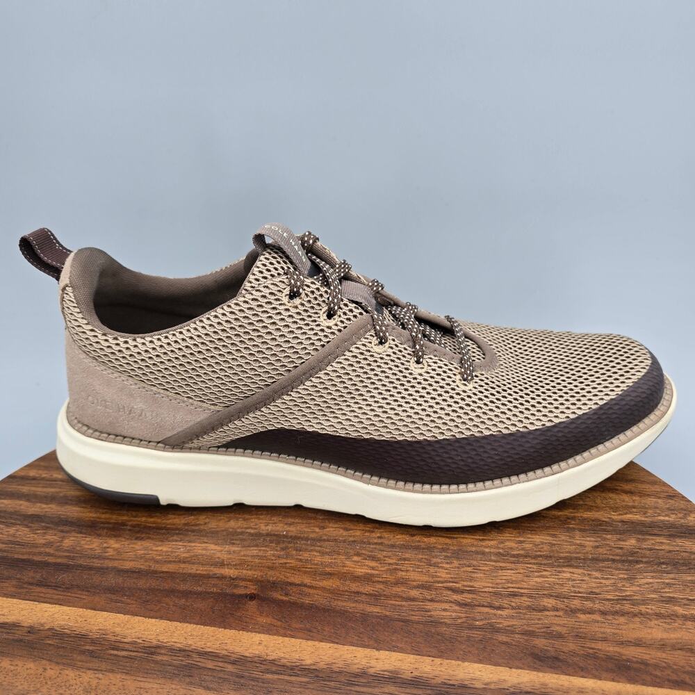 Cole Haan Grand Atlantic Shoes Mens 10.5 M Brown Mesh Low Top Casual Sneakers